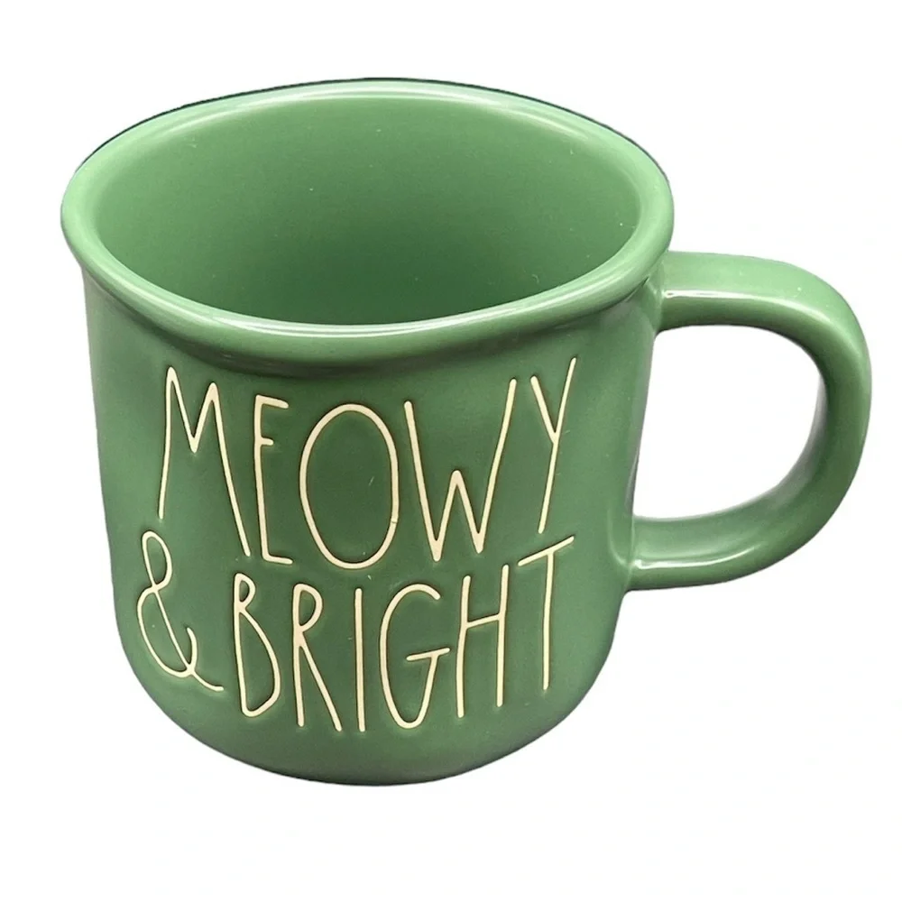 2/$18 Rae Dunn MEOWY & BRIGHT Ceramic Mug NEW - Picture 5 of 6